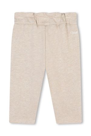 beige cotton trousers CHLOE' KIDS | C20301C03